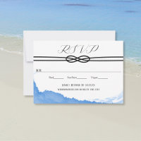 Tying the Knot on the Yacht Ocean Blue Watercolor 