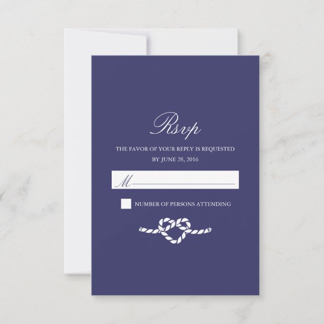Tying The Knot | Response Card (Front)