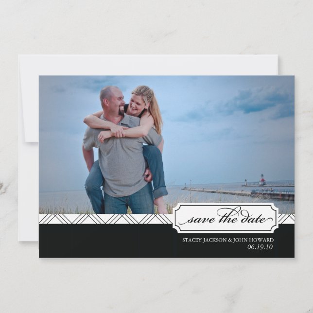 Tying the Knot Save the Date Photo Card (Front)