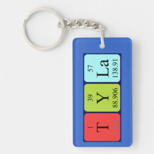 Tyla periodic table name keyring