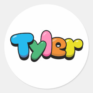 Tyler Classic Round Sticker