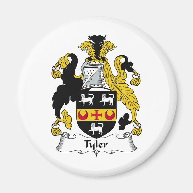 Tyler Family Crest Magnet (Front)