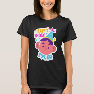 Tyler Personalised Funny Happy Birthday Gift Idea T-Shirt