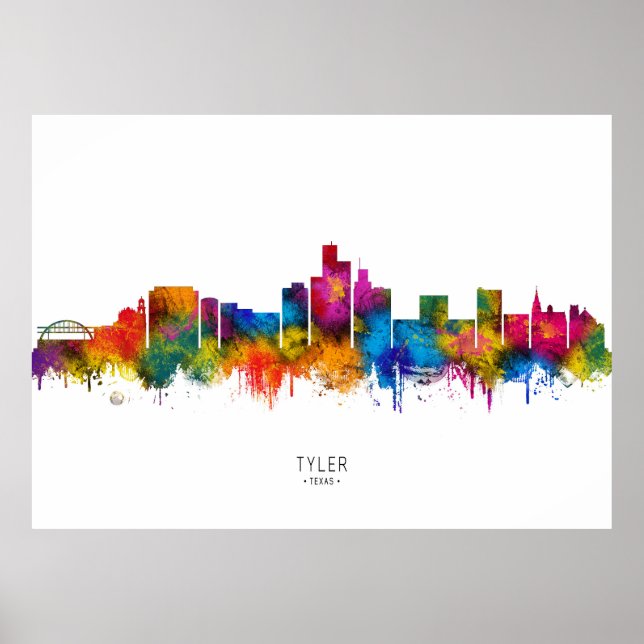 Tyler Texas Skyline Poster (Front)