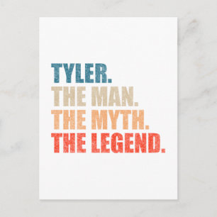 Tyler The Man The Myth The Legend Postcard
