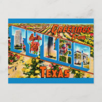 Tyler TX Postcard