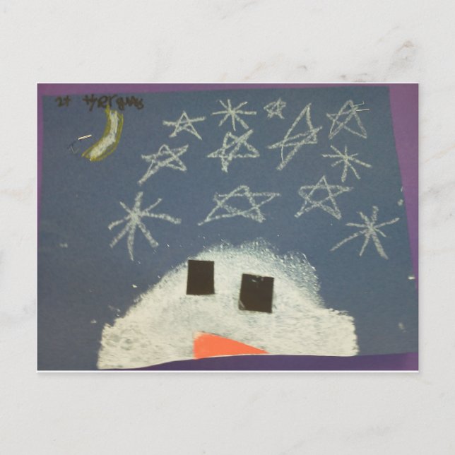 Tyler's Snowman Postcard (Front)