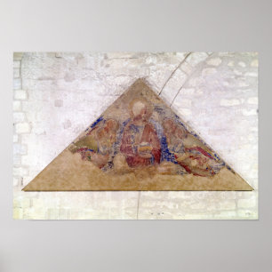 Tympanum depicting the Savior Blessing, 1341 Poster