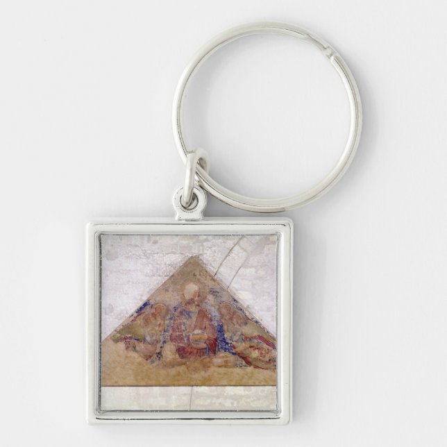 Tympanum depicting the Saviour Blessing, 1341 Key Ring (Front)