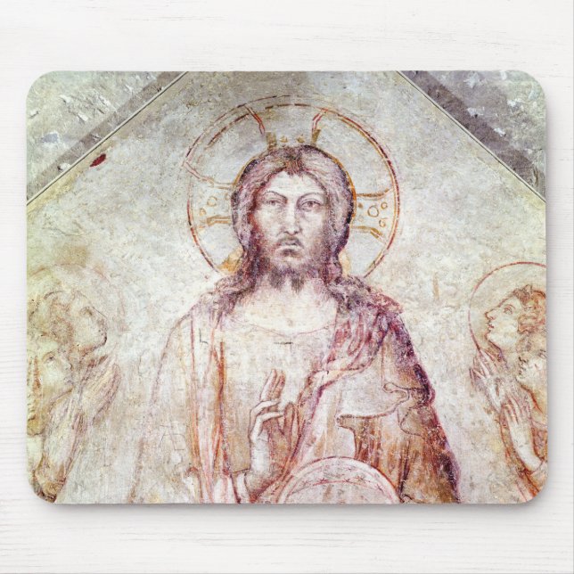 Tympanum depicting the Saviour Blessing, 1341 Mouse Pad (Front)