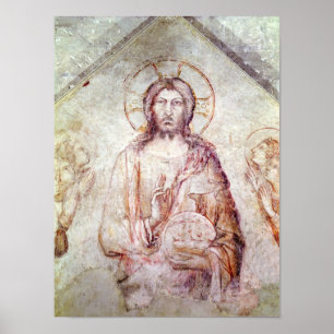 Tympanum depicting the Saviour Blessing, 1341 Poster
