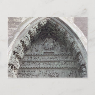Tympanum from the left portal postcard