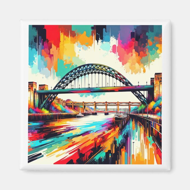 Tyne Bridge fridge magnet (Front)
