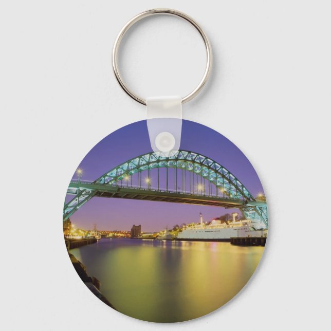 Tyne Bridge, Newcastle-Upon-Tyne, England Key Ring (Front)