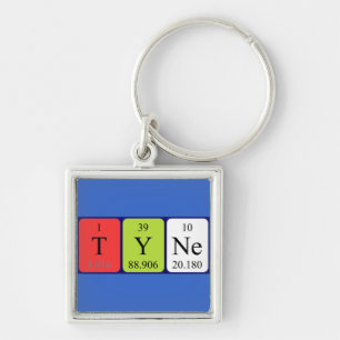 Tyne periodic table name keyring