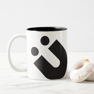 TYP(O) Creations: Umlaut Ü Two-Tone Coffee Mug