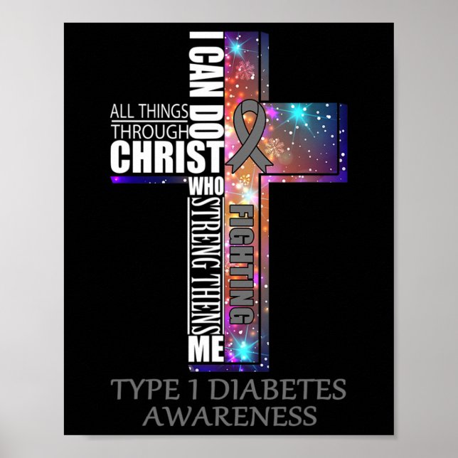 Type 1 Diabetes Awareness - Christmas Gift  Poster (Front)