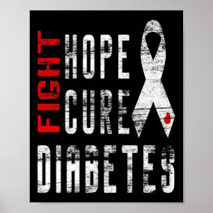 Type 1 Diabetes Awareness - Cure Diabetes Poster