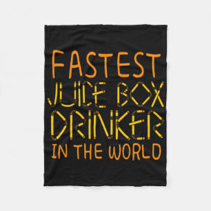 Type 1 Diabetes Awareness Fastest Juice Box Drinke Fleece Blanket