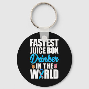 Type 1 Diabetes Awareness Fastest Juice Box Drinke Key Ring