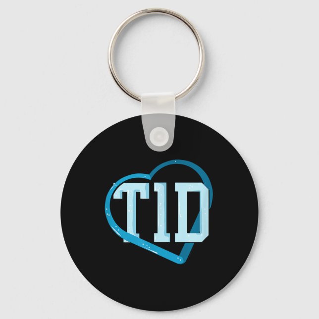 Type 1 Diabetes Awareness Key Ring (Front)