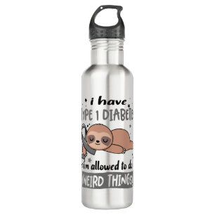 Type 1 Diabetes Awareness Month Ribbon Gifts 710 Ml Water Bottle