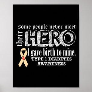 Type 1 Diabetes Awareness Poster