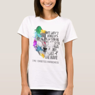 Type 1 Diabetes Awareness Ribbon Support Gifts T-Shirt