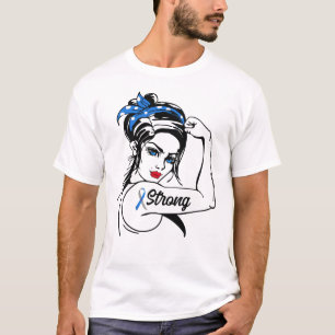Type 1 Diabetes Awareness Strong Rosie Mum T-Shirt