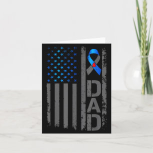 Type 1 Diabetes Awareness T1d Dad Of Warrior Type Card