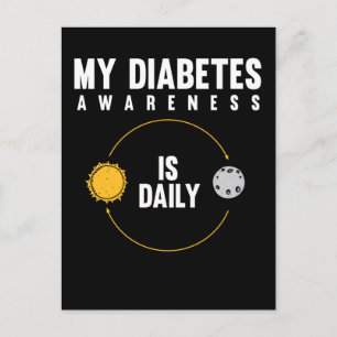 Type 1 Diabetes Awareness T1D Diabetic Postcard