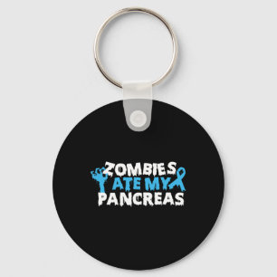 Type 1 Diabetes Awareness Zombies Ate My Pancreas  Key Ring