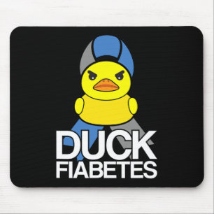 Type 1 Diabetes Duck Fiabetes T1D Awareness   Mouse Pad