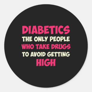 Type 1 Diabetes Mum Mother T1d Diabetic Awareness  Classic Round Sticker