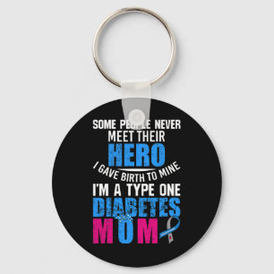 Type 1 Diabetes Mum Mother T1d Diabetic Awareness  Key Ring