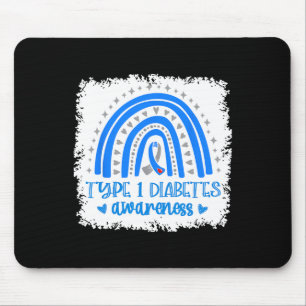 Type 1 Diabetes November We Wear Blue For Diabetes Mouse Pad