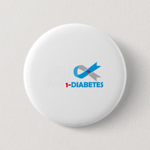 Type 1 Diabetes T1d Diabetes Awareness Diabetic 6 Cm Round Badge