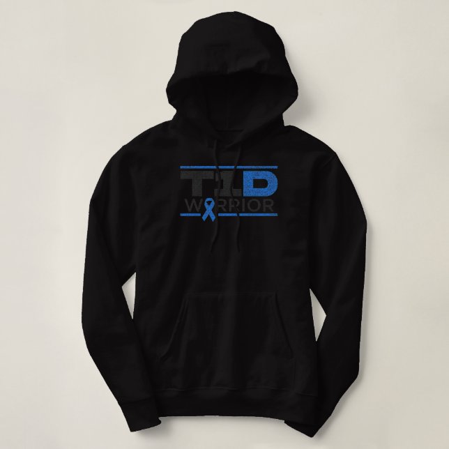Type 1 Diabetes T1D Warrior Hoodie (Design Front)