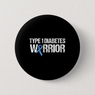 Type 1 Diabetes Warrior 6 Cm Round Badge