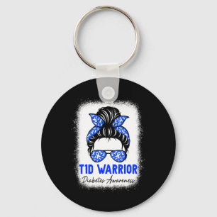 Type 1 Diabetes Warrior T1d Awareness Month Messy  Key Ring