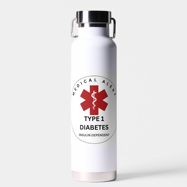 TYPE 1 DIABETES WATER BOTTLE (Front)
