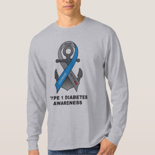 Type 1 Diabetes with Anchor of Hope T-Shirt