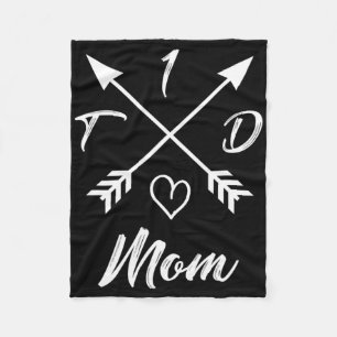 Type 1 Diabetic Mum T1d Diabetes Awareness Gifts F Fleece Blanket