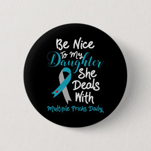Type 1 Mum T1d Dad Diabetes Awareness Month Multip 6 Cm Round Badge
