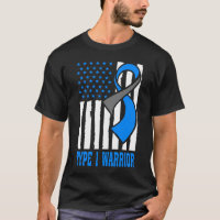 Type 1 Warrior Retro Rainbow Diabetes Awareness US