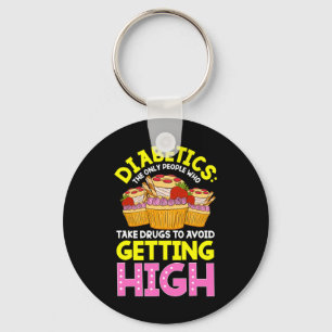 Type 2 Diabetes Awareness Cute Diabetics Sweets  Key Ring