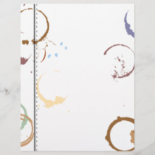 Type Art Coffee Stain Flyer Template