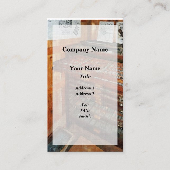 Type Case Business Card (Front)