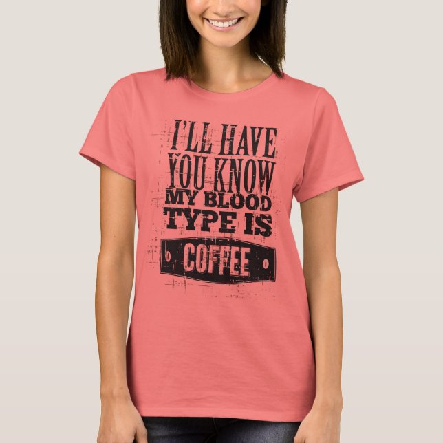 Type Coffee T Shirt (Front)