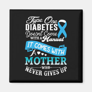 Type One Diabetes For Mother Blue Ribbon Diabetic Magnet